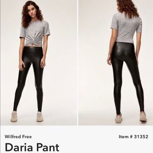 faux leather legging